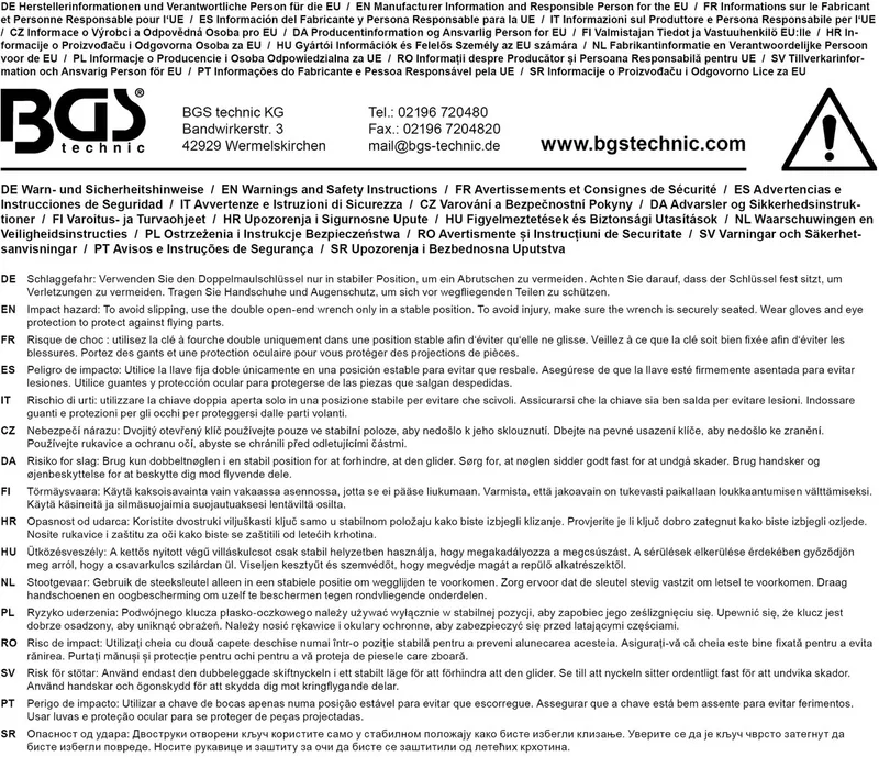 Steeksleutel 6x7 mm van BGS technic – productafbeelding