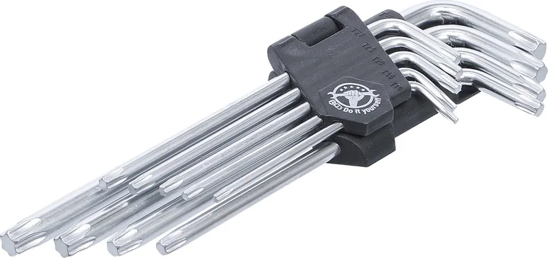 Stiftsleutelset lang torx T10 - T50 9 delig de BGS technic, Noir – image du produit