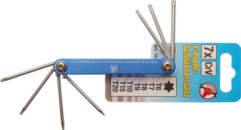 Stiftsleutelset Torx T6 - T20 7 delig by BGS technic, Blue – product image
