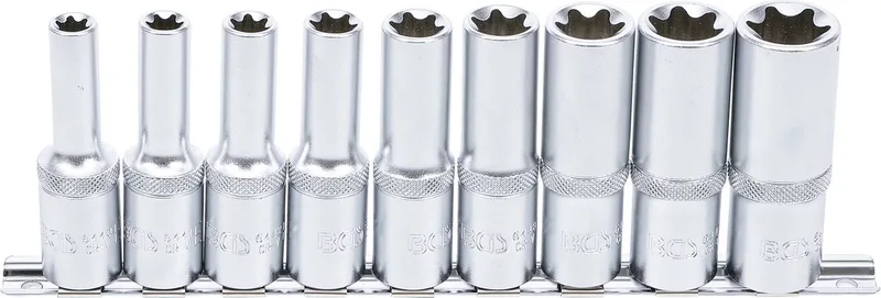 Torx doppenset lang 1/2" - 9 delig - E10, E11, E12, E14, E16, E18, E20, E22 en E24 - BGS2026 von BGS technic – Produktbild