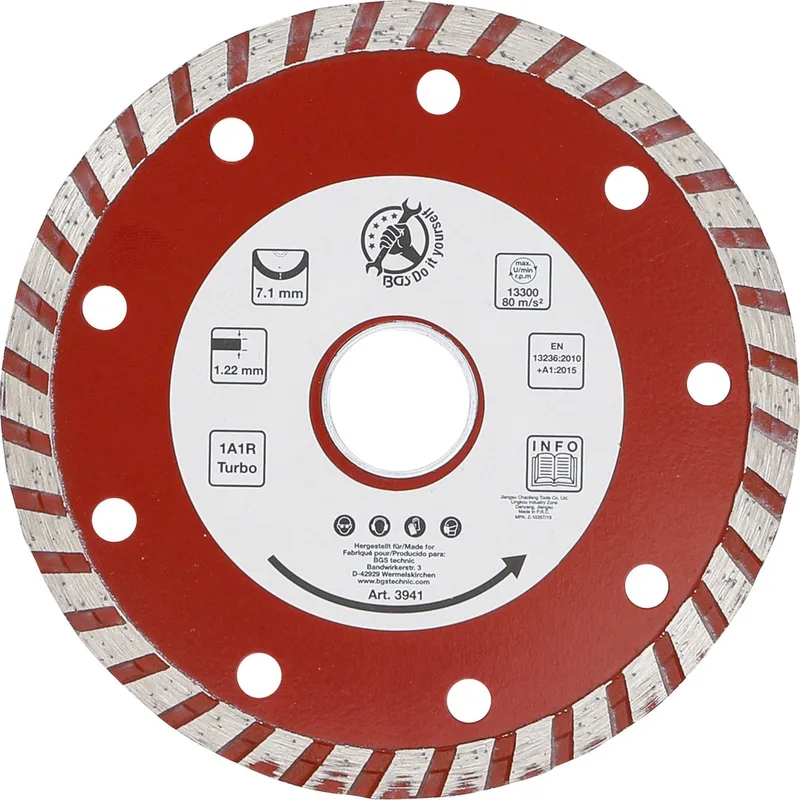 Turbo-doorslijpschijf Ø 115 mm von BGS technic – Produktbild