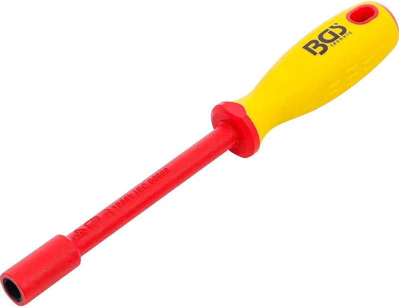 VDE-Dopsleutel-Schroevendraaier Zeskant SW 9 mm Bladlengte 125 mm - 71089 von BGS technic – Produktbild