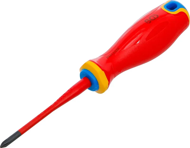 VDE schroevendraaier - extra dunne punt - kruiskop PH1 de BGS technic, Bleu – image du produit