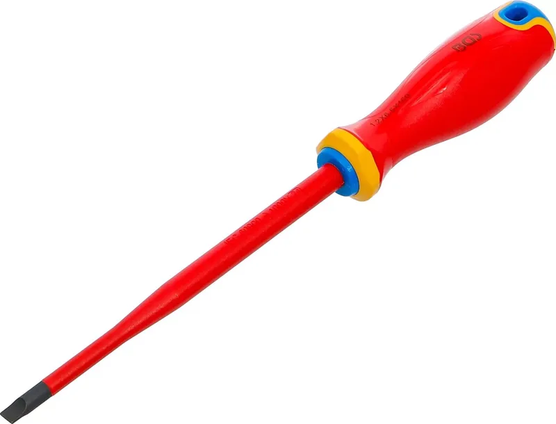 VDE schroevendraaier - extra dunne punt - sleufkop, 6,5 mm de BGS technic, Jaune – image du produit