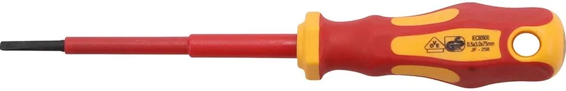 VDE-schroevendraaier sleuf 3 mm bladelengte 75 mm - 4925 de BGS technic, Jaune – image du produit
