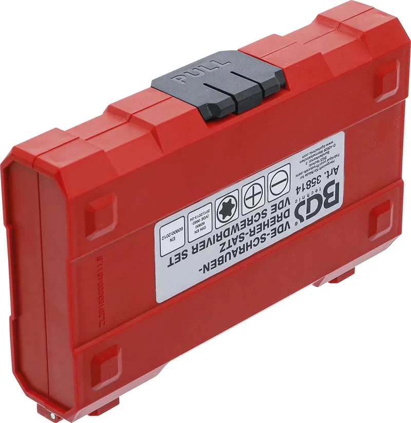 VDE-schroevendraaierset met verwisselbare klingen 13-delig - 35814 fra BGS technic, Gul – produktbillede