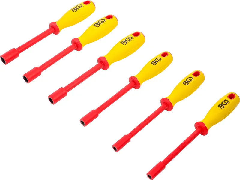 VDE Sechskant Steckschlüssel Schraubendreher SW 5,5 - 12 mm Satz 6-tlg. de BGS technic – image du produit