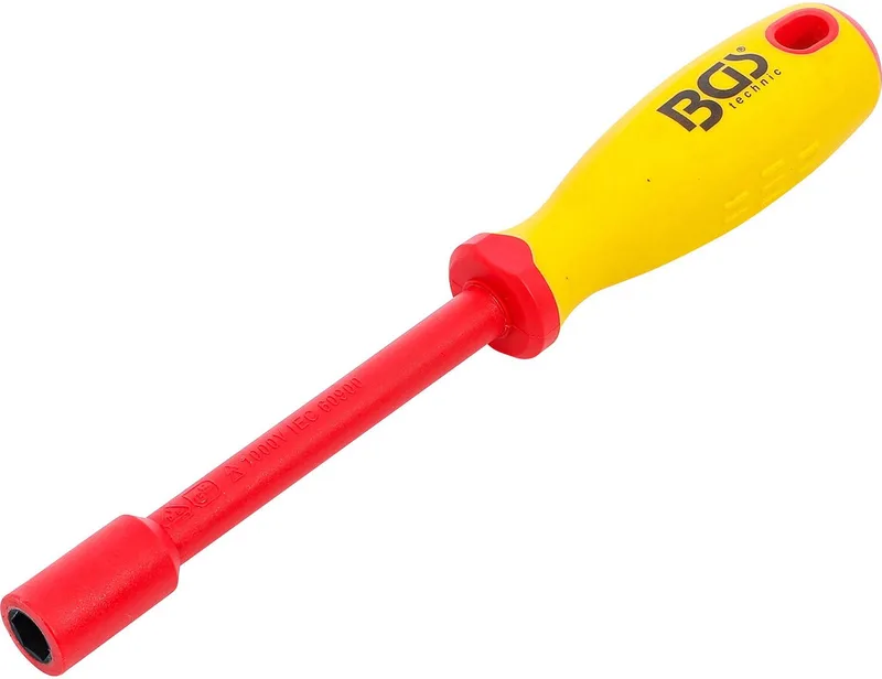 VDE-steeksleutel-schroevendraaier zeskant SW 10 mm klinglengte 125 mm - 71090 de BGS technic, Jaune – image du produit
