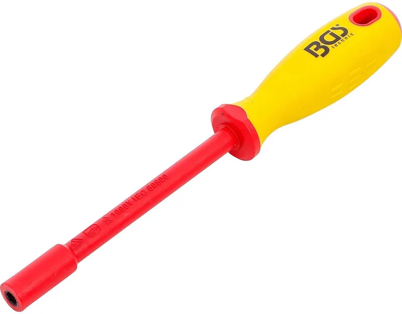VDE Steeksleutel-schroevendraaier Zeskant SW 5,5 mm Bladlengte 125 mm - 71081 de BGS technic, Rouge – image du produit