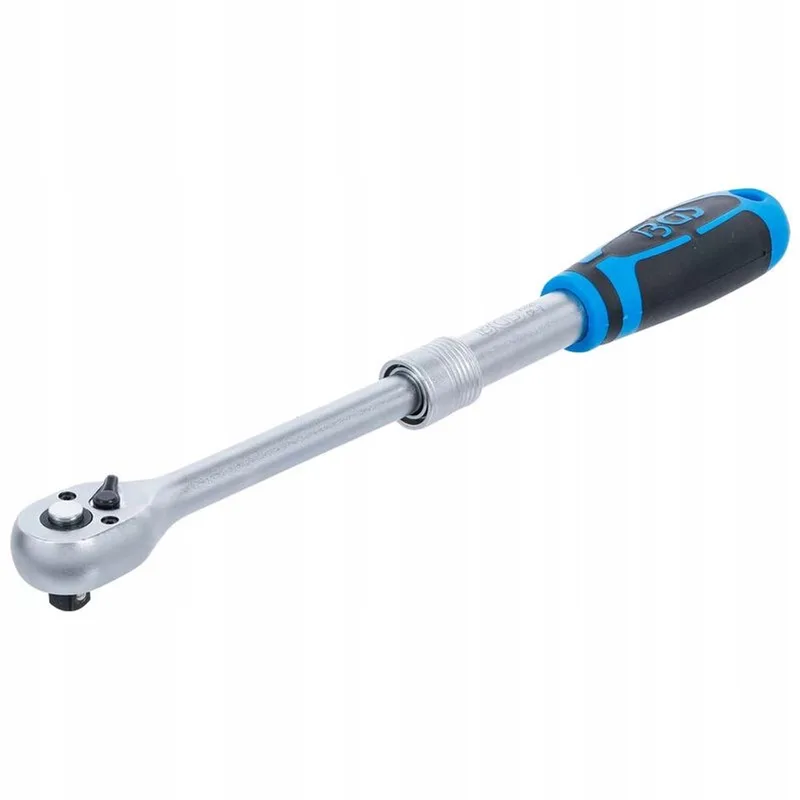 Verstelbare Telescoop Ratel 1/2" 305-445mm, 72 Tanden, Cr-V Staal by BGS technic, Blue – product image