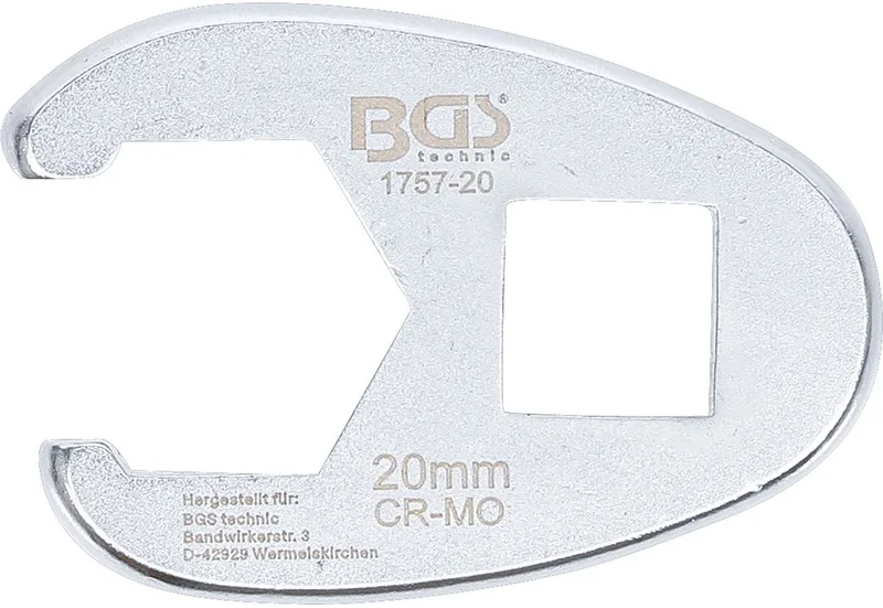 Vierkante moersleutel aandrijving 12,5 mm (1/2") SW 20 m... fra BGS technic – produktbillede