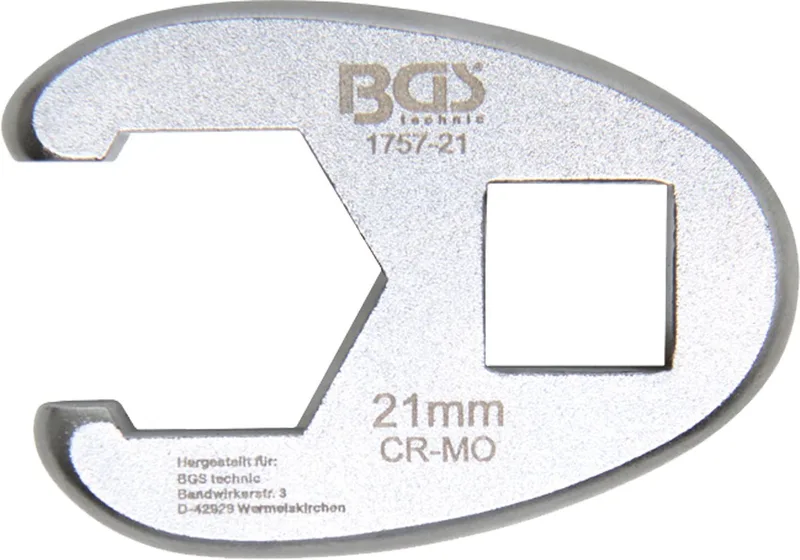 Vierkante moersleutel aandrijving 12,5 mm (1/2") SW 21 m... von BGS technic – Produktbild