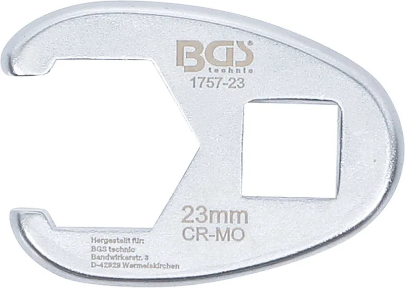 Vierkante moersleutel aandrijving 12,5 mm (1/2") SW 23 m... fra BGS technic – produktbillede