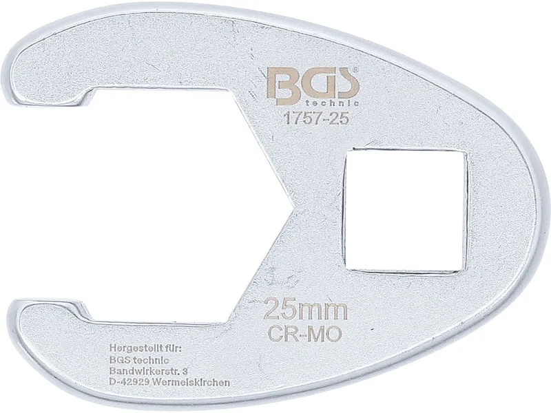 Vierkante moersleutel aandrijving 12,5 mm (1/2") SW 25 m... de BGS technic – image du produit