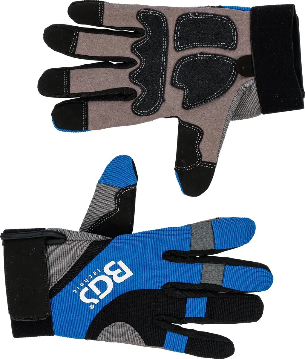 Werkhandschoenen - maat 8 (M) van BGS technic, Blauw – productafbeelding