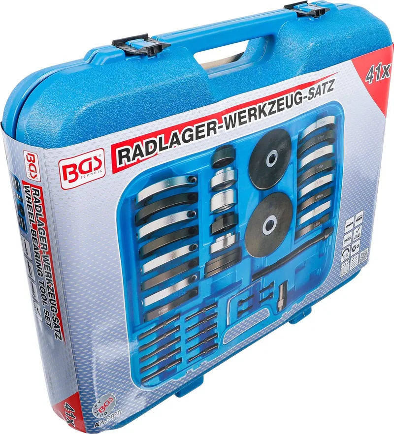 BGS Radlager-Werkzeug-Satz für VAG Radlager-Nabeneinheit Ø 62 / 66 / 72 / 85 mm von BGS technic, Blau – Produktbild