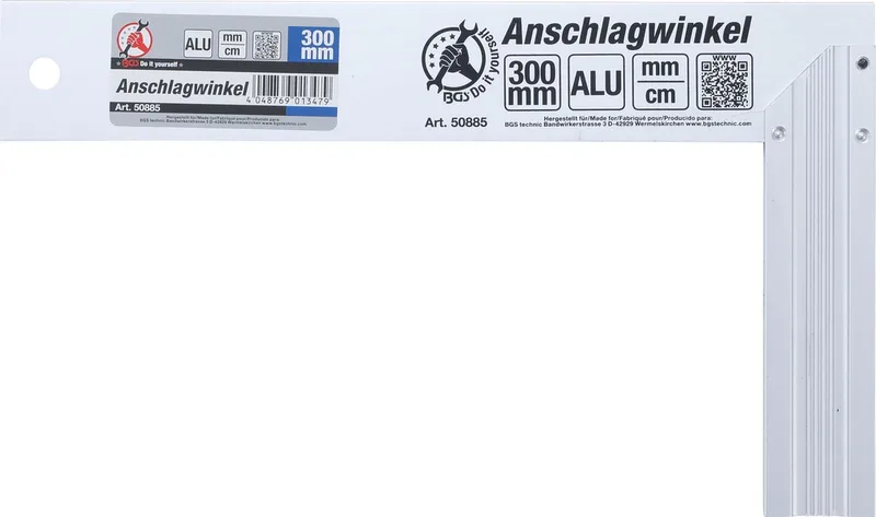 Winkelhaak 300 mm von BGS technic, Silber – Produktbild
