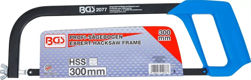 Zaagbeugel incl. HSS-zaagblad, 300 mm by BGS technic – product image