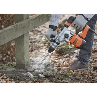 1250W 3.7J Pneumatische boorhamer met accessoires in koffer - BEHS03K-QS de Black+Decker – image du produit 6 sur 6