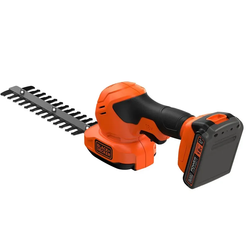 18V 2.0Ah Gras- en struikschaar met verwisselzonder accu en lader bladen - BCSS18D1-QW von Black+Decker – Produktbild 6 von 6