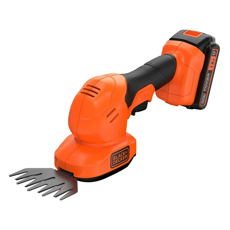 18V 2.0Ah Gras- en struikschaar met verwisselzonder accu en lader bladen - BCSS18D1-QW von Black+Decker – Produktbild 4 von 6