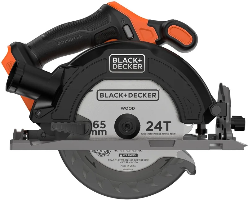 18V Brushless Cirkelzaag 165mm (zonder accu en lader) BLCCS78N-XJ de Black+Decker – image du produit