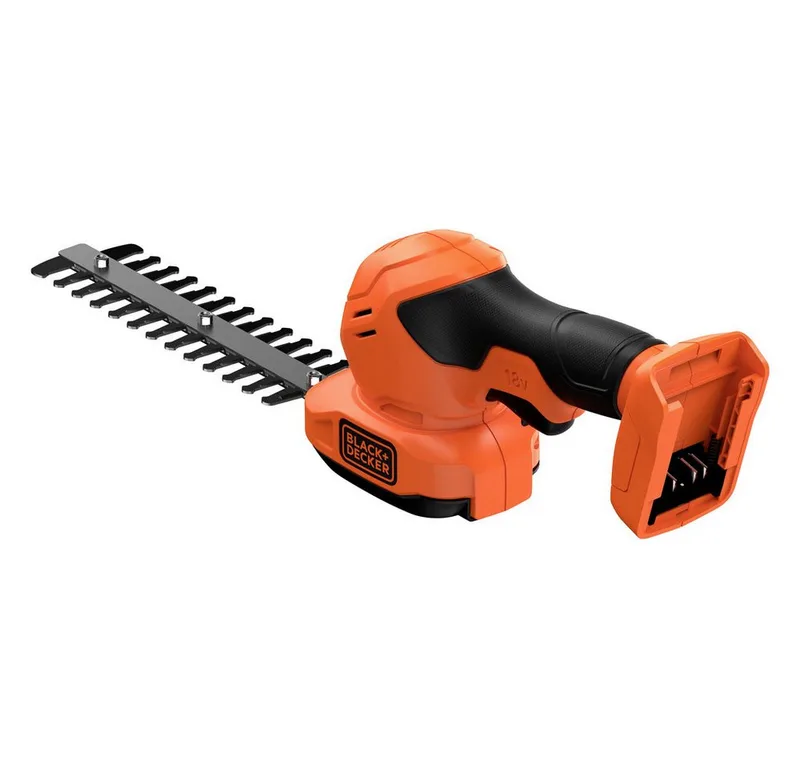 18V Gras- en struikschaar met verwisselzonder accu en lader bladen (zonder accu) - BCSS18B-XJ de Black+Decker – image du produit 3 sur 5