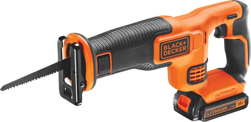 18V reciprozaag - 1x4.0Ah 1A lader - BDCR18M1-QW de Black+Decker – image du produit