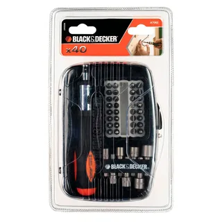 A7062 Serie - Schroevendraaierset - 40-delig - Ratelsysteem - Ergonomische Handgreep - Inclusief Etui by Black+Decker, Black – product image 5 of 5