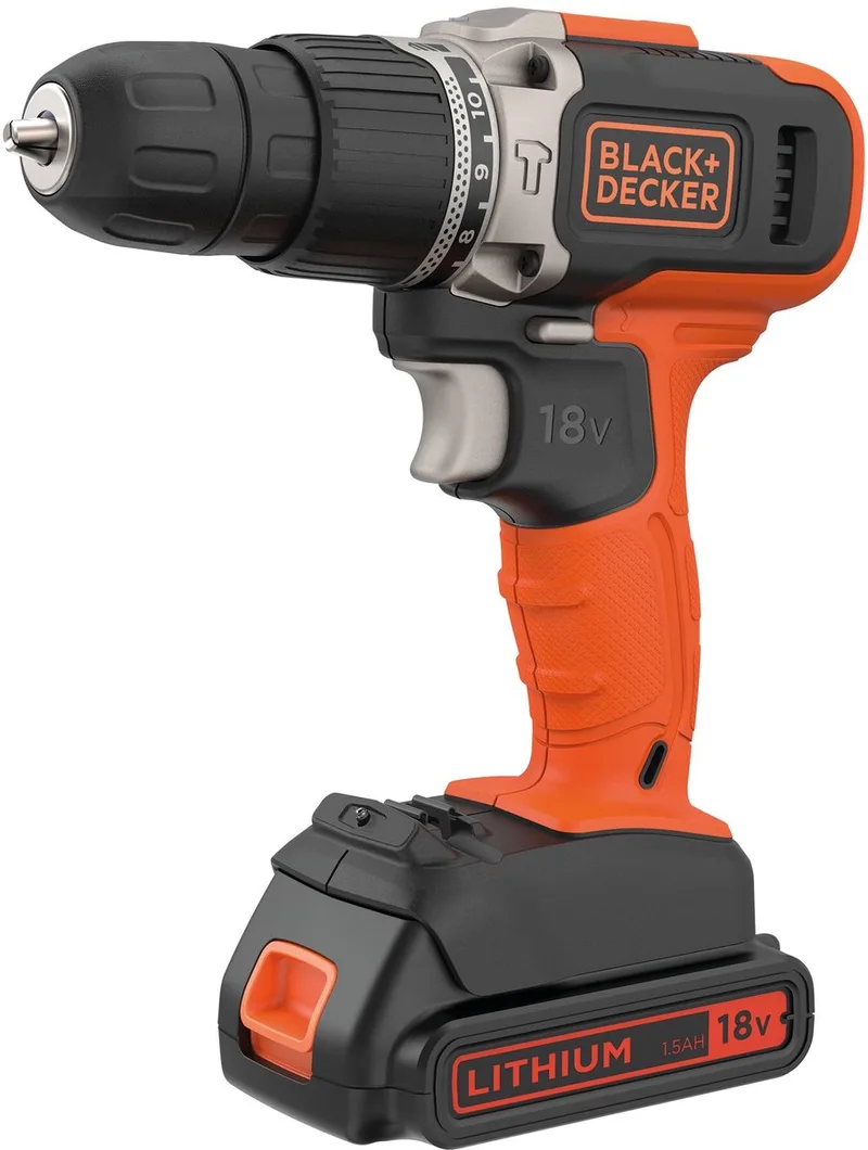 accu klopboorschroefmachine 18V Li-Ion + lader by Black+Decker – product image