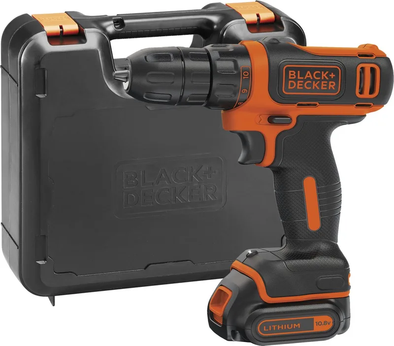 B+D 10,8V Lithium Ion accu schroef-/boormachine met 1,5Ah accu by Black+Decker – product image