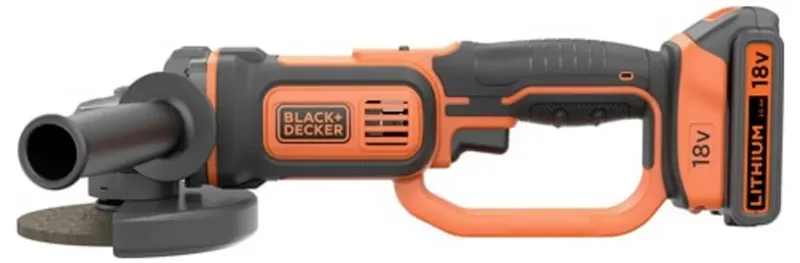 BCG720M1-QW Akku-Winkelschleifer 125 mm inkl. Akku, inkl. Ladegerät, mit Zubehör 18 V 4.0 Ah von Black+Decker – Produktbild