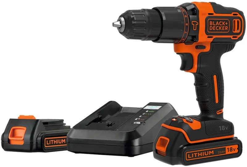 BDCHD18 - Accuboormachine - Udarowa functie - 18V - 2,0 Ah van Black+Decker – productafbeelding
