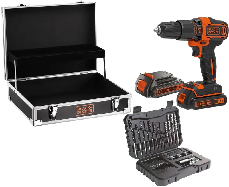 BDCHD18B2FC-QW Schroef-/klopboormachine van Black+Decker – productafbeelding