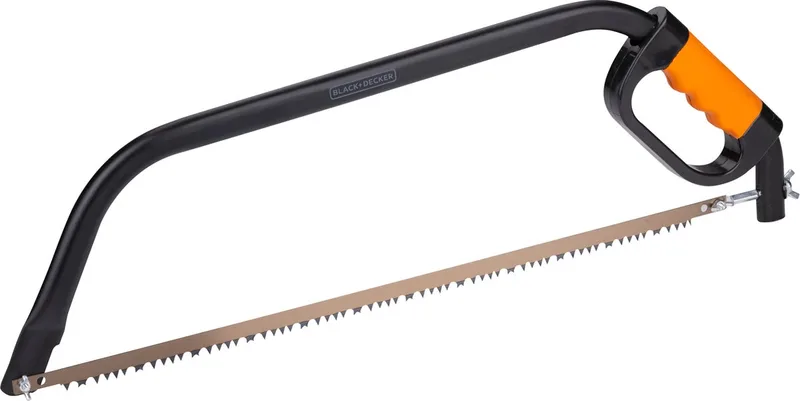 Beugelzaag - 24/ 61CM - Zachte Comfortgreep - Schokabsorberend - Knokkelbescherming - Staal - Zwart/Oranje von Black+Decker – Produktbild
