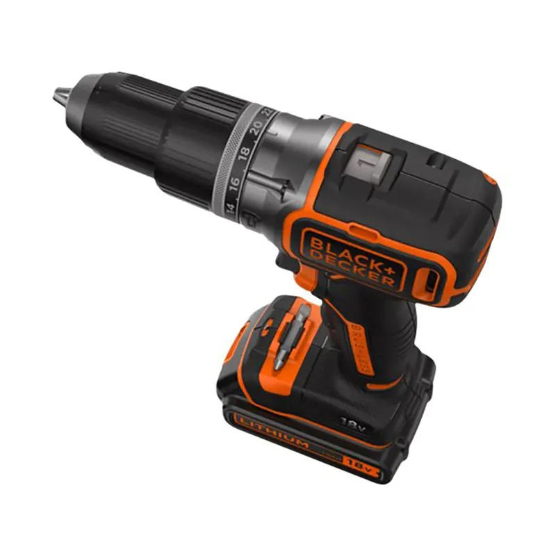 BL188K-QW Accu Klopboormachine - 18V - incl. accu en lader van Black+Decker – productafbeelding 2 van 3