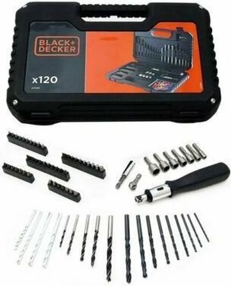 Black+Decker 120-delige Schroef- en Boorset met Ratel by Black+Decker – product image