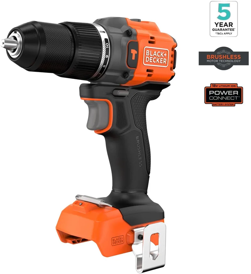BLACK+DECKER 18V Brushless Schroefklopboormachine (zonder accu en lader) - BLD783N-XJ von Black+Decker – Produktbild