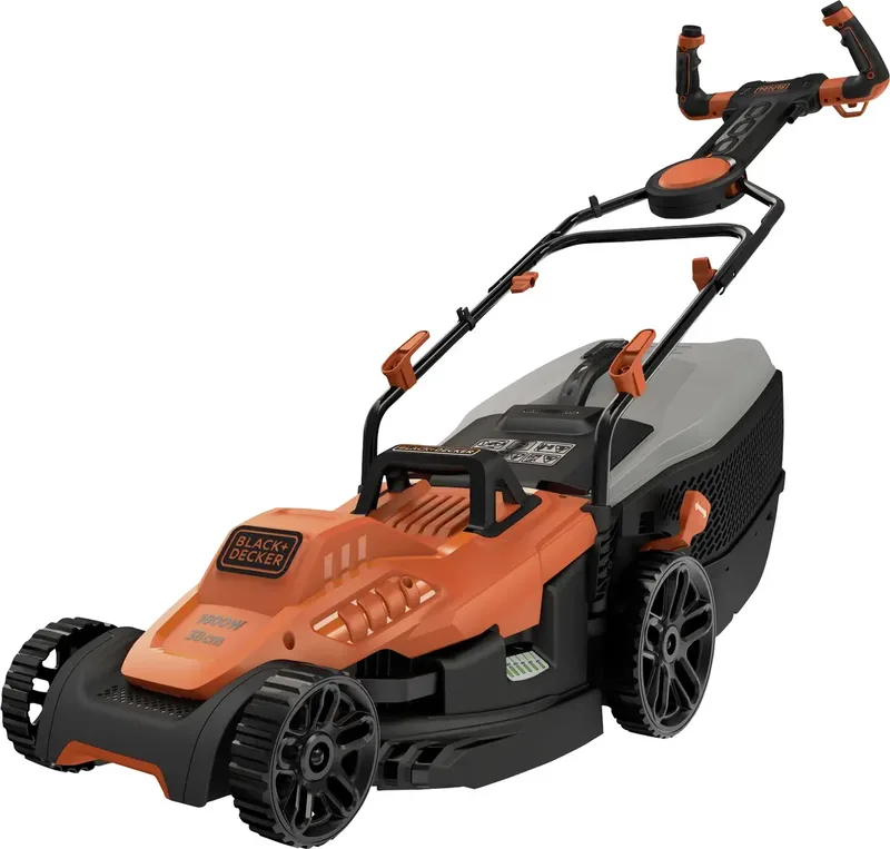Black & Decker EasySteer - Rasenmäher - elektrisch Elektro Rasenmäher mit Schnitthöhenverstellung, Höhenverstellbarer Griff mit Klappfunktion de Black+Decker – image du produit