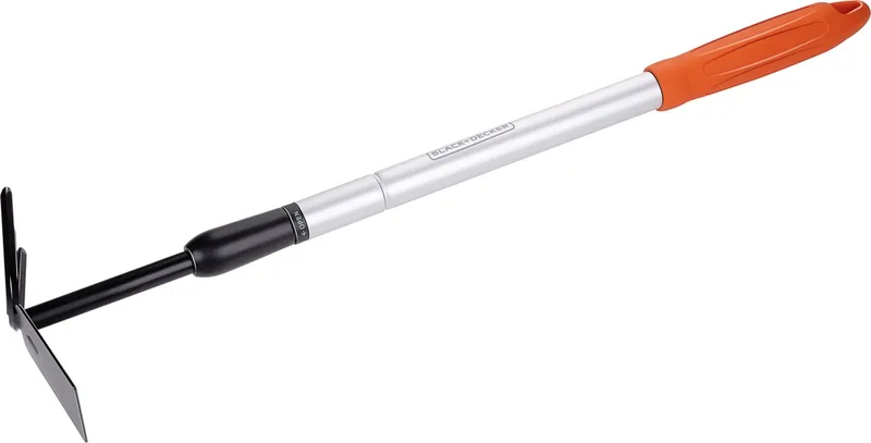 Cultivator met Schoffel - Tuinhark en Schoffel - In Lengte Verstelbaar 66-101CM - Cultiveren en Onkruid Wieden - Kop van Koolstofstaal de Black+Decker – image du produit