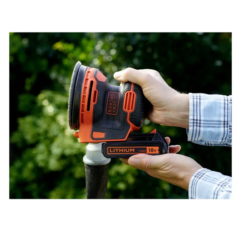Exzenterschleifer Black & Decker BDCROS18N-XJ Akku-Exzenterschleifer ohne Akku, ohne L de Black+Decker – image du produit 3 sur 5