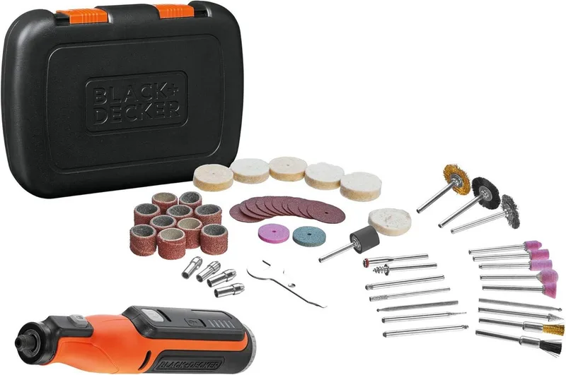 B+D 7.2V 1.5Ah Multigereedschap met 52 accessoires in hardcase van Black+Decker – productafbeelding 1 van 6