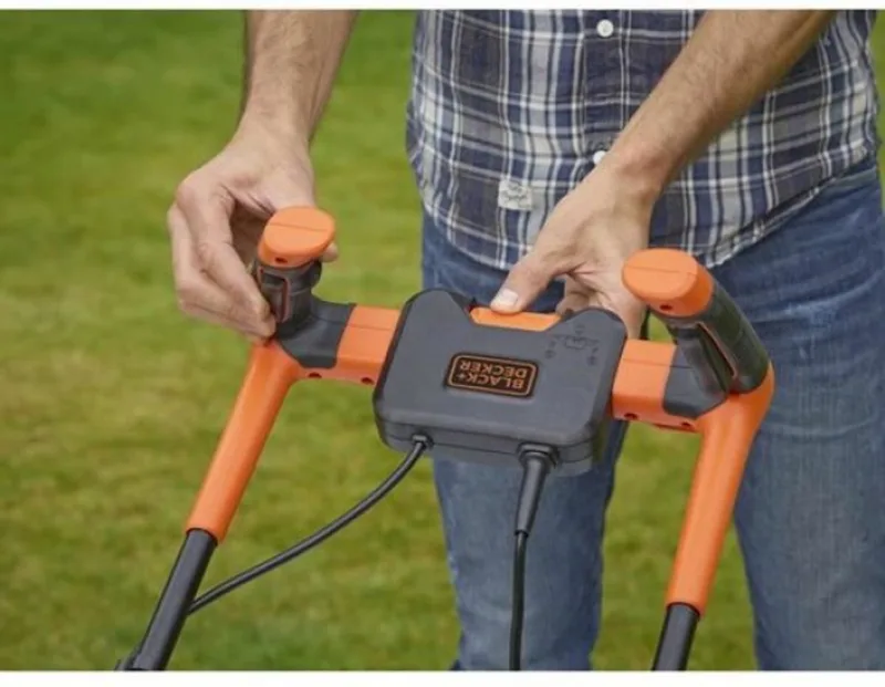 Grasmaaier 42cm 1800W - Fiets met handvat BEMW481BH van Black+Decker – productafbeelding