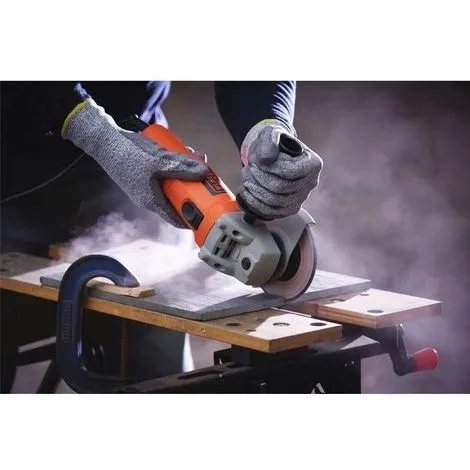Haakse slijper 750W BEG110A3 Kit Met slijpschijven fra Black+Decker – produktbillede 4 af 8
