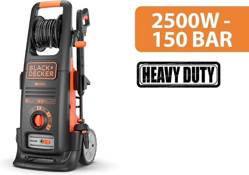 Hogedrukreiniger BXPW2500DTS - 150 bar - 2500 watt - Max Debiet 810 l/u by Black+Decker – product image