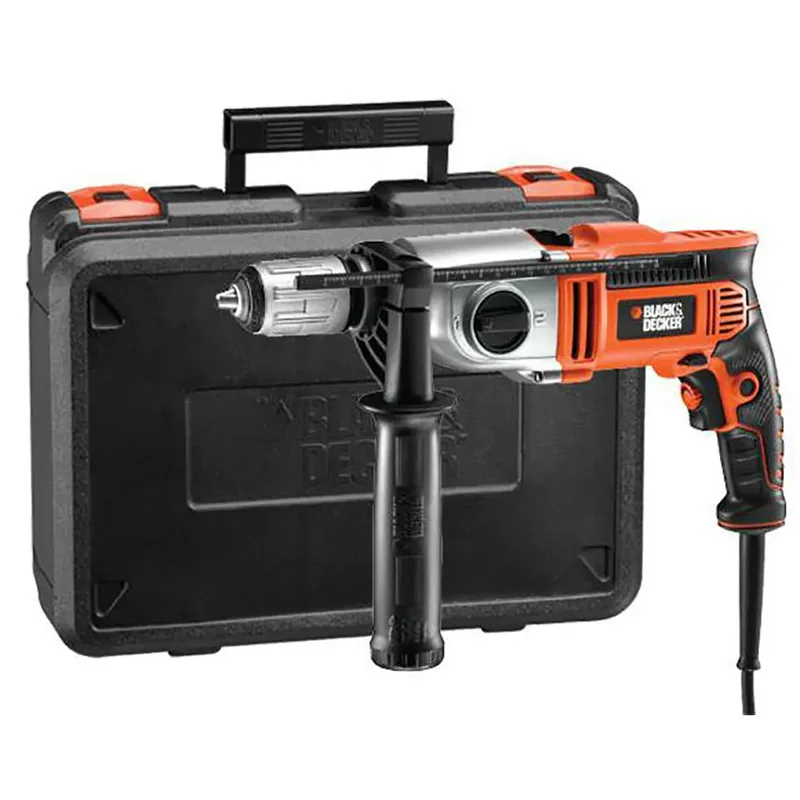 Perceuse à Percussion Avec 2 Vitesses Kr1102k-qs 1100 W de Black+Decker – image du produit 2 sur 3