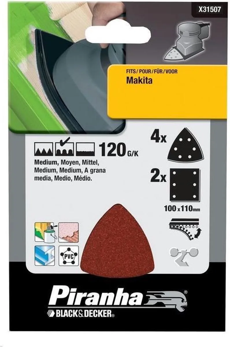 Piranha X31507 SCHUURSCHIJF 120GR by Black+Decker – product image