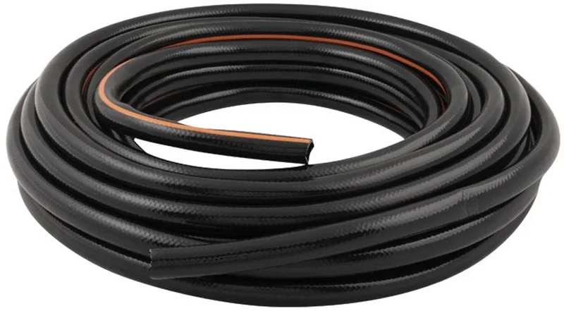 Tuinslang 15 Meter - 13MM - Duurzaam PVC - Tuin Besproeien, Auto Wassen, Zwembad Vullen - Past op Elke Standaard Kraan - Zwart/Oranje von Black+Decker – Produktbild