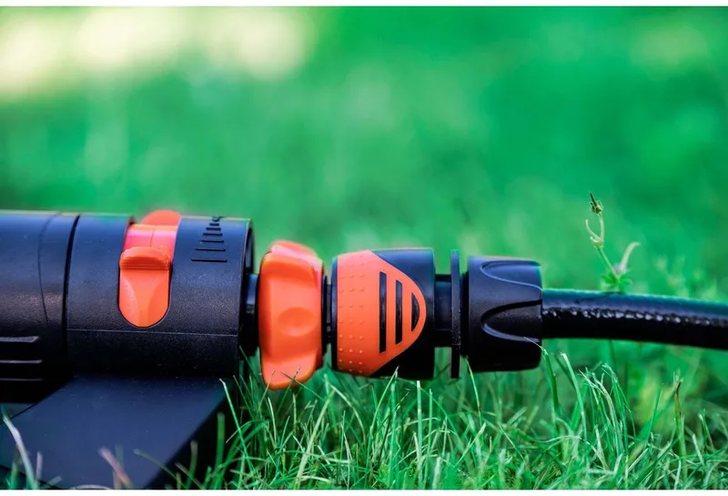Tuinslang Koppeling 1/2'' - Tuinslangen ⌀13mm - Kunststof - Zwart/ Oranje de Black+Decker – image du produit