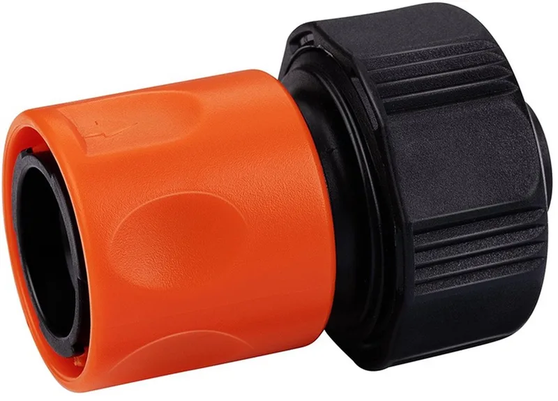 Tuinslang Snelkoppeling - 5/8'-3/4' - ⌀16-19 mm - Kunststof - Zwart/ Oranje von Black+Decker – Produktbild